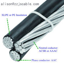 ABC Cable, 33kv ABC cabo aéreo Bundle